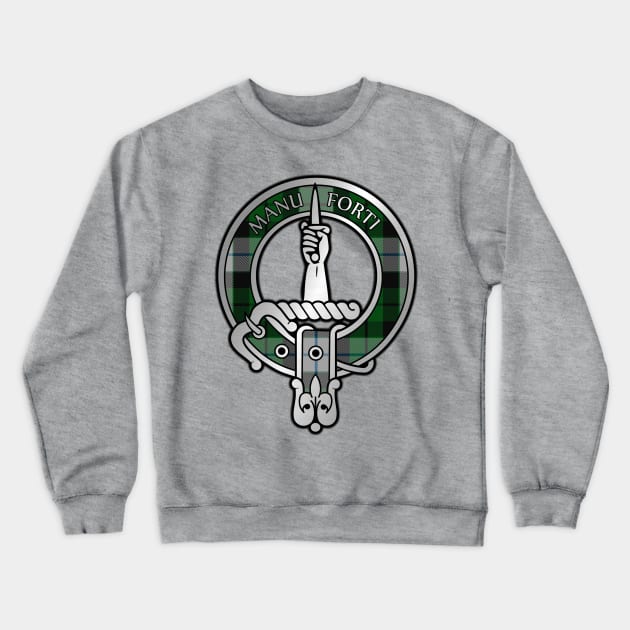 Clan MacKay Dress Tartan Crest Crewneck Sweatshirt by Taylor'd Designs